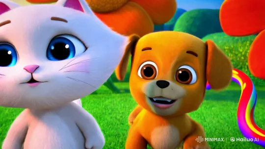 Whimsical Animals Dance in Colorful Cartoon World – AI Generated Video | Hailuo AI