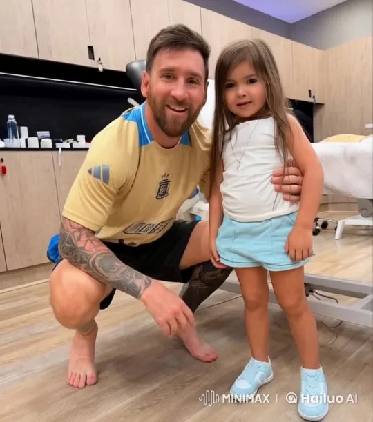 Tattooed Man and Girl Perform Martial Arts in Cozy Room – AI Generated Video | Hailuo AI