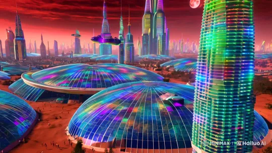 Futuristic Mars Cityscape: A Vision of 3000 – AI Generated Video | Hailuo AI