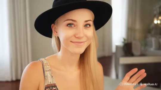Young Woman Exhibits Grace and Calmness in Tranquil Setting – AI Generated Video | Hailuo AI