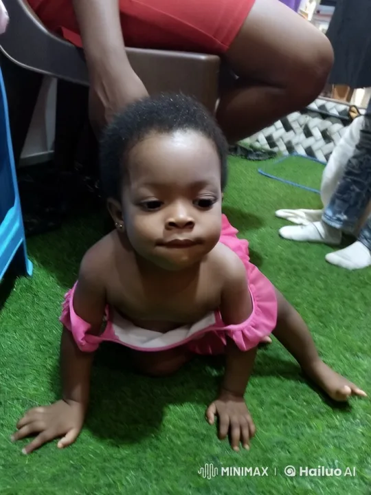 Baby in Pink Dress Performs Live2D Kung Fu on Grass – AI Generated Video | Hailuo AI
