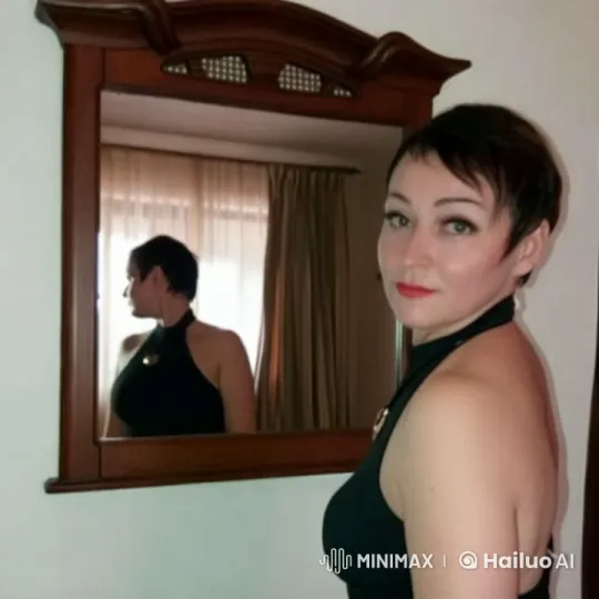 Woman in Mirror: Soft-Lit, Live2D Animated Scene – AI Generated Video | Hailuo AI