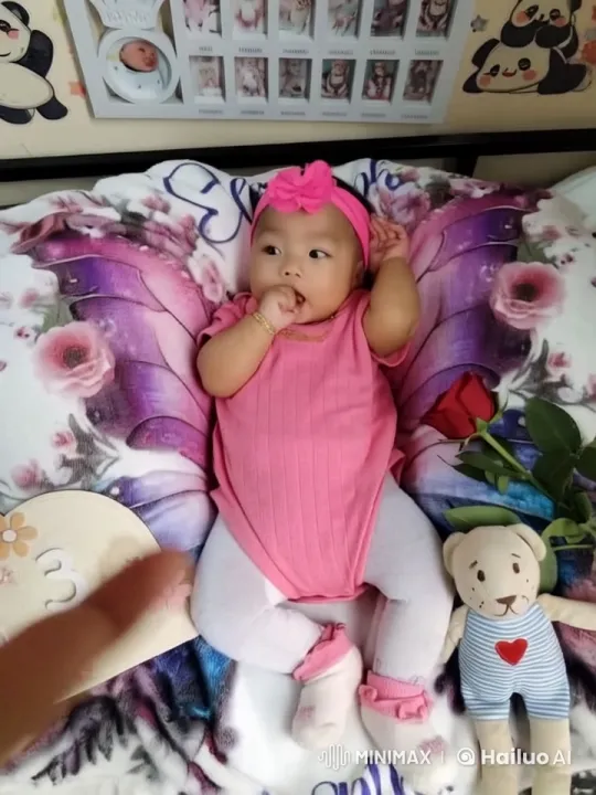 Baby's Joyful Dance with Teddy Bear in Live2D Animation – AI Generated Video | Hailuo AI