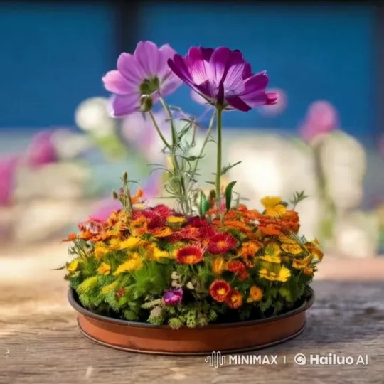 Charming Romantic Flower Shop with Swaying Blooms – AI Generated Video | Hailuo AI