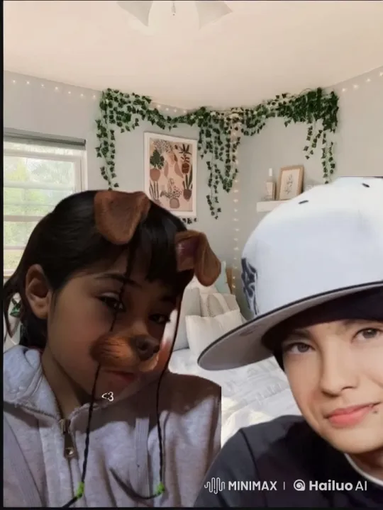 Affectionate Moment in a Cozy, Decorated Bedroom – AI Generated Video | Hailuo AI