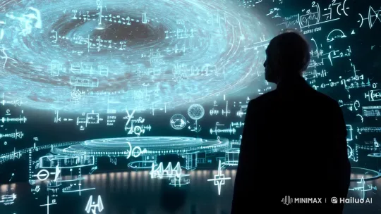 Mathematician Discovers Galaxy's Fate in Starlit Observatory – AI Generated Video | Hailuo AI