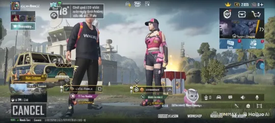 PUBG Mobile: Live2D Game Lobby with Animated Characters – AI Generated Video | Hailuo AI