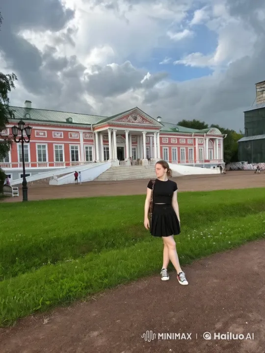 Historic Building Hit by Meteorite, Girl Escapes in Panic – AI Generated Video | Hailuo AI