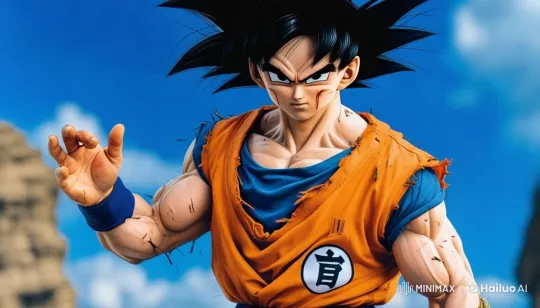 Goku Training in Mountainous Landscape with Live2D Animation – AI Generated Video | Hailuo AI