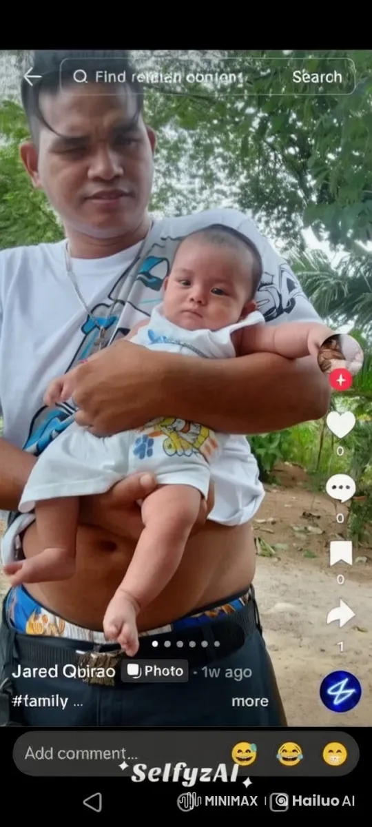 Man Gently Rocks Baby in Natural Setting – AI Generated Video | Hailuo AI