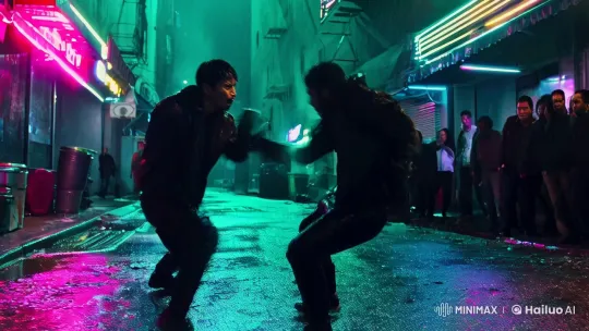 Neon-Lit Alley Fight: Aesthetic and Intense Cinematography – AI Generated Video | Hailuo AI