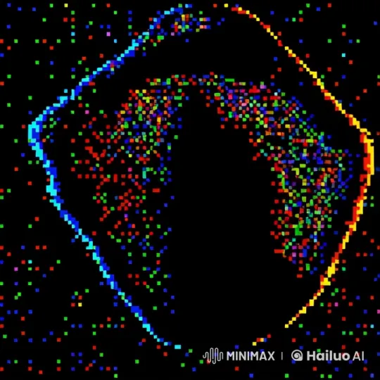 Vibrant Live2D Digital Art: Dynamic Colorful Pixel Display – AI Generated Video | Hailuo AI