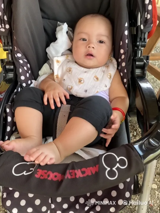 Baby Dances Adorably in Mickey Stroller – AI Generated Video | Hailuo AI