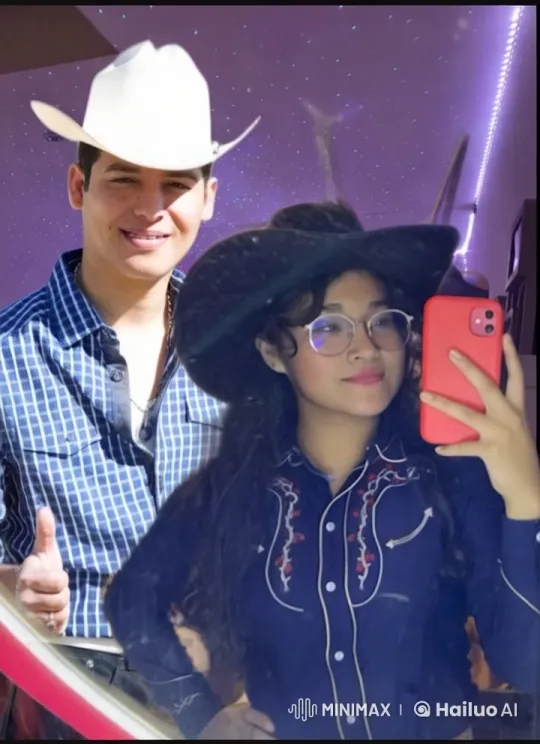Couple Shares Affectionate Kiss in Western-Inspired Outfits – AI Generated Video | Hailuo AI