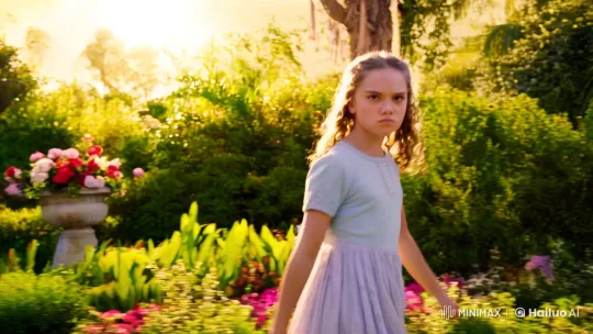 Determined Girl in Garden: Aesthetic Fist Thrust – AI Generated Video | Hailuo AI