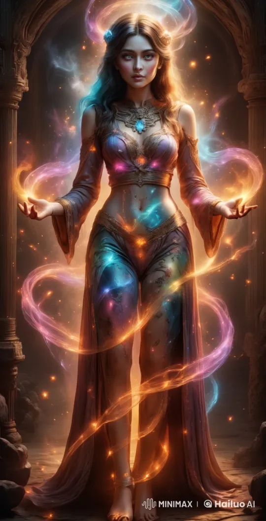Magical Sorceress in Ethereal Enchantment Scene – AI Generated Video | Hailuo AI