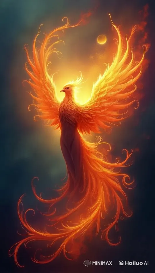 Rebirth and Awakening: Animated Phoenix in Live2D – AI Generated Video | Hailuo AI