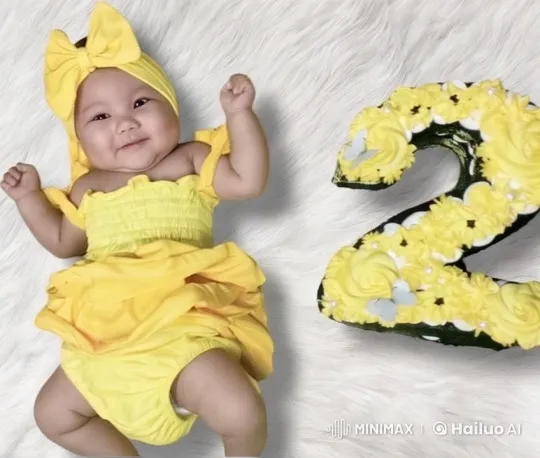 Baby Celebrates in Yellow with Live2D Dance and Punches – AI Generated Video | Hailuo AI