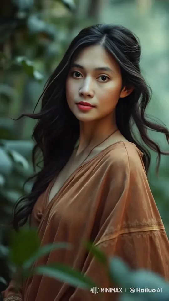 Woman in Flowing Robe Tells Story with Gestures – AI Generated Video | Hailuo AI