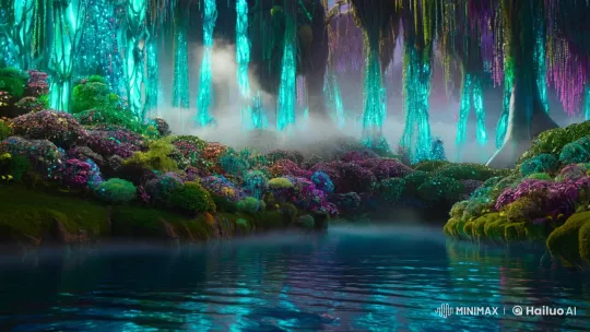 Alien Creature in Bioluminescent Forest – AI Generated Video | Hailuo AI