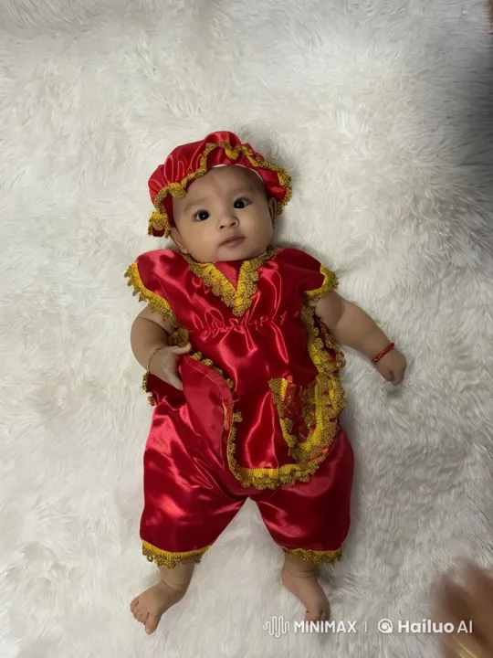 Baby in Vibrant Red Satin Shows Off Dance and Kungfu Moves – AI Generated Video | Hailuo AI