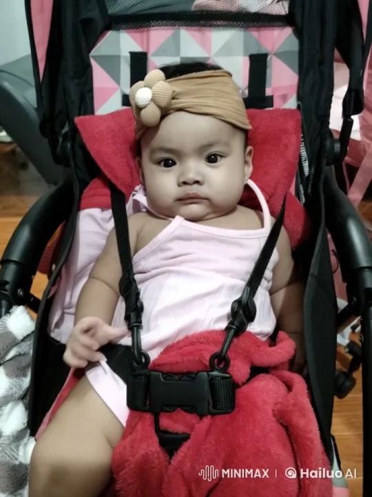 Baby in Pink Outfit Dances and Practices Kungfu in Stroller – AI Generated Video | Hailuo AI