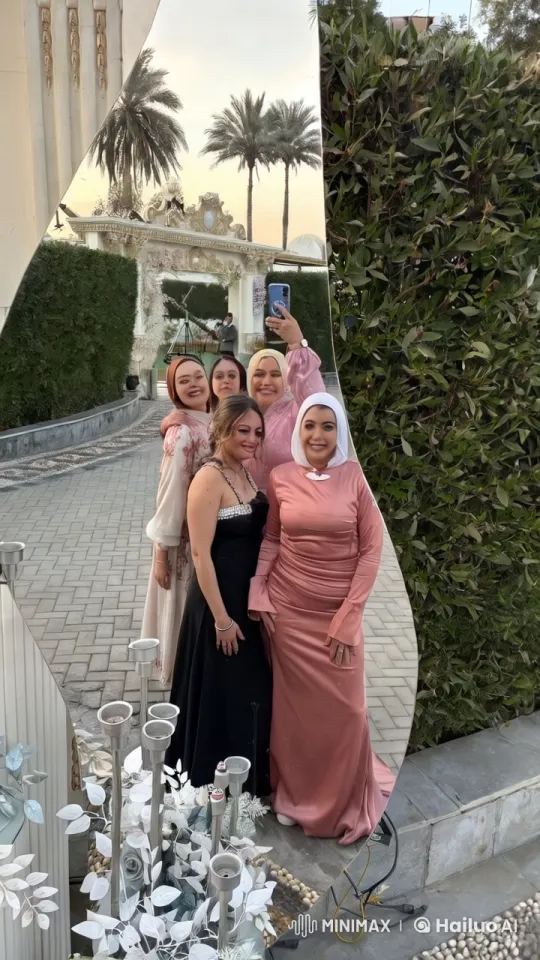 Elegant Women Perform Martial Arts in Decorated Garden – AI Generated Video | Hailuo AI