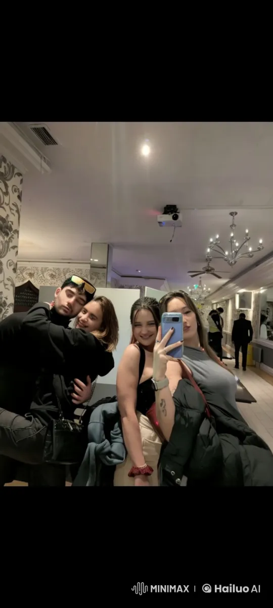 Friends Share Romantic Moments Around a Mirror – AI Generated Video | Hailuo AI