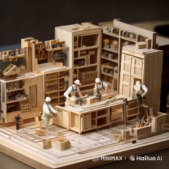Miniature Woodworking Shop: Craftsmanship in Motion – AI Generated Video | Hailuo AI