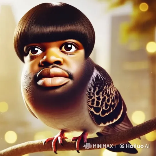 Surreal Animation: Tearful Pigeon Faces Meteor's Descent – AI Generated Video | Hailuo AI