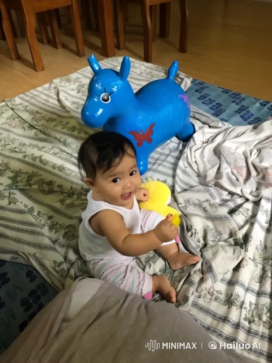 Baby's Playful Martial Arts Routine in Cozy Room – AI Generated Video | Hailuo AI