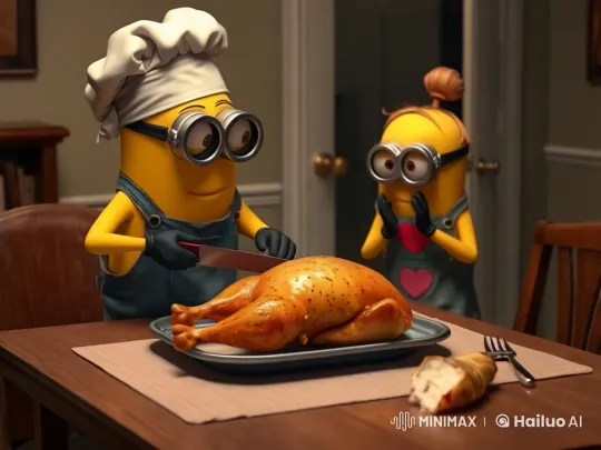 Minion Chef's Golden Chicken Dinner Adventure – AI Generated Video | Hailuo AI