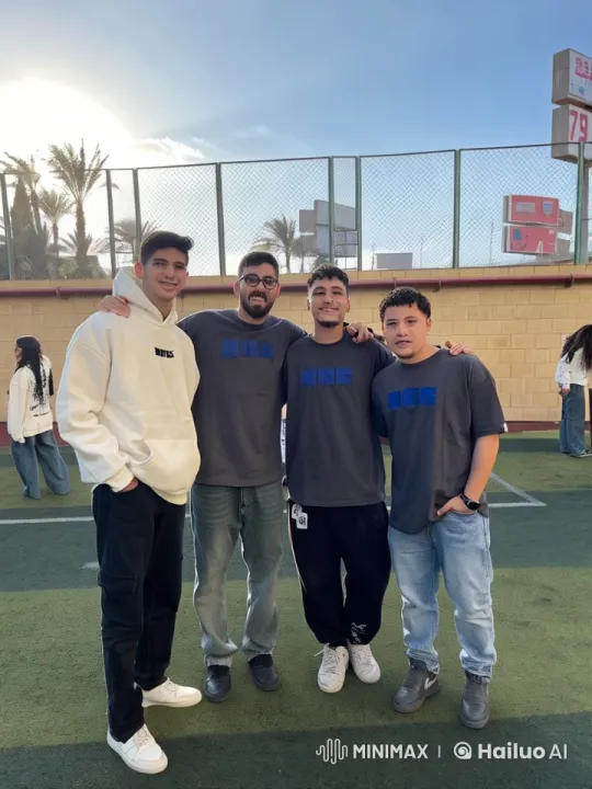 Friends' Intense Kung Fu Performance on Sports Field – AI Generated Video | Hailuo AI