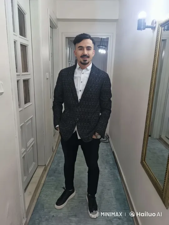 Confident Man in Elegant Hallway - Live2D Animation – AI Generated Video | Hailuo AI