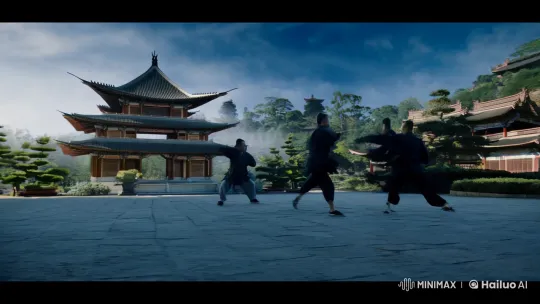 Stunning Kung Fu Fight with Dynamic Camera Work – AI Generated Video | Hailuo AI