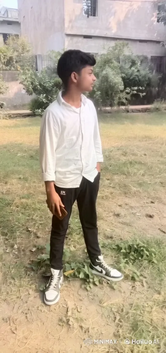 Young Man and Girl's Tender Moment in Park Setting – AI Generated Video | Hailuo AI