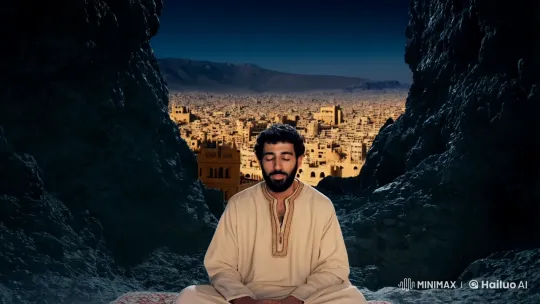 The Prophet's Revelation, Islam's Spread, Persecution, and Migration – AI Generated Video | Hailuo AI
