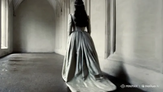 European Princess Disappears in Mysterious Corridor – AI Generated Video | Hailuo AI