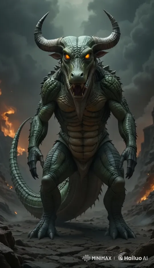 Apocalyptic Beast Rampages with Terrifying Might – AI Generated Video | Hailuo AI
