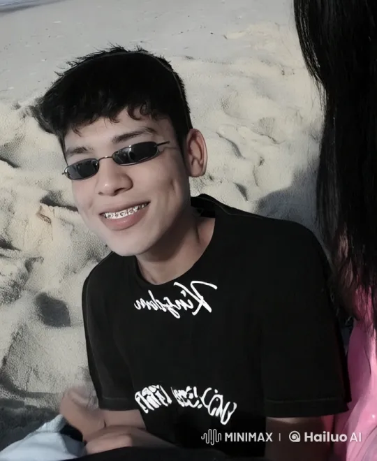 Young Man Walks to Sea on Animated Beach – AI Generated Video | Hailuo AI