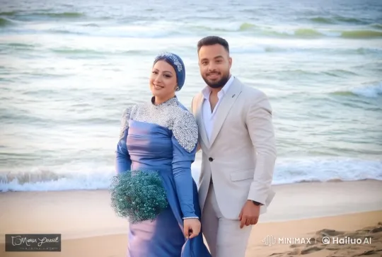 Romantic Beach Scene with Couple in Live2D Animation – AI Generated Video | Hailuo AI