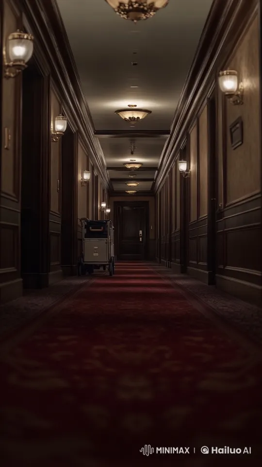 Ultra-Realistic 8K Cinematic Walkthrough of a Haunted Hotel Hallway – AI Generated Video | Hailuo AI