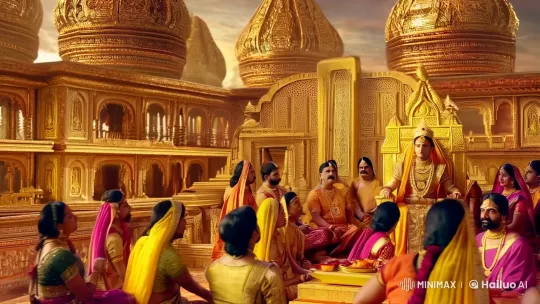 Ancient Ujjain Palace: King Vikramaditya's Golden Throne – AI Generated Video | Hailuo AI