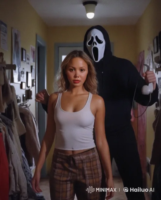 Martial Arts Duo Engages in Dynamic Hallway Battle – AI Generated Video | Hailuo AI