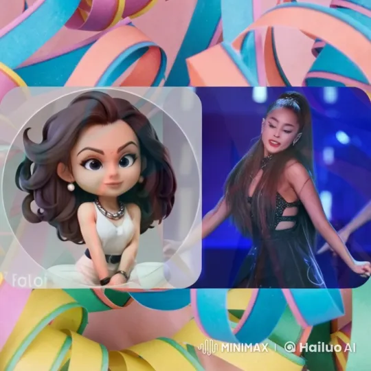 Vibrant Live2D Characters Celebrate with Dance – AI Generated Video | Hailuo AI