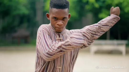 Young Man Performs Kung Fu in Lush Outdoor Setting – AI Generated Video | Hailuo AI