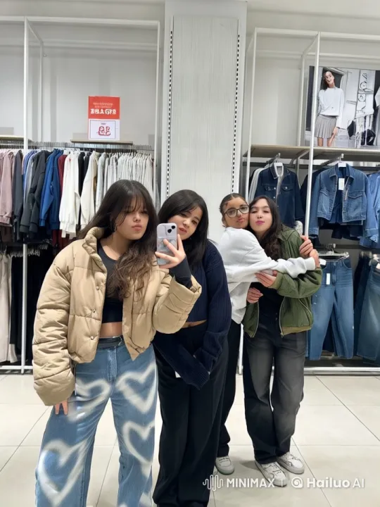 Young Women Enjoying a Casual Shopping Trip – AI Generated Video | Hailuo AI