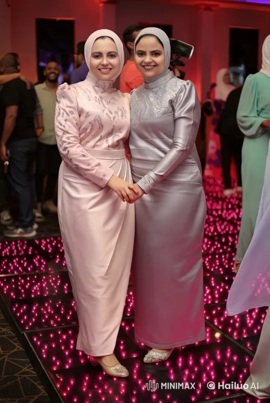 Elegant Women Celebrate with Synchronized Dance and Guitar Performance – AI Generated Video | Hailuo AI