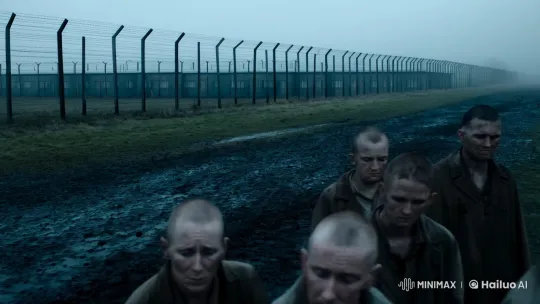 Haunting Perspective of Auschwitz in 1942 – AI Generated Video | Hailuo AI