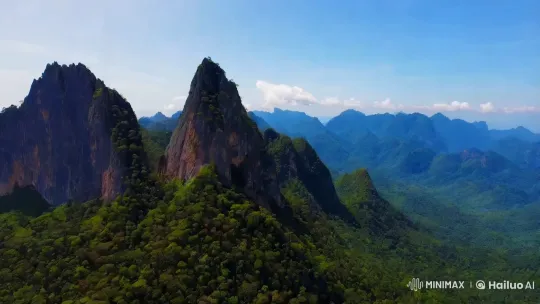 Colombia's Sierra Nevada: A Majestic Aerial Panorama – AI Generated Video | Hailuo AI
